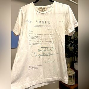 Diane von Furstenberg Vogue Letter from Diana Vereeland Tee Shirt